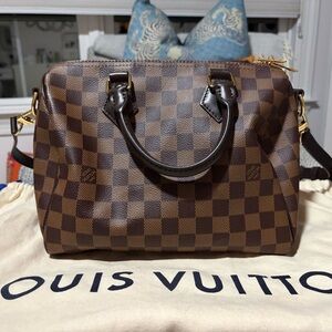 Louis Vuitton Brown Checkered Canvas Bag- Used once! Amazing deal!!